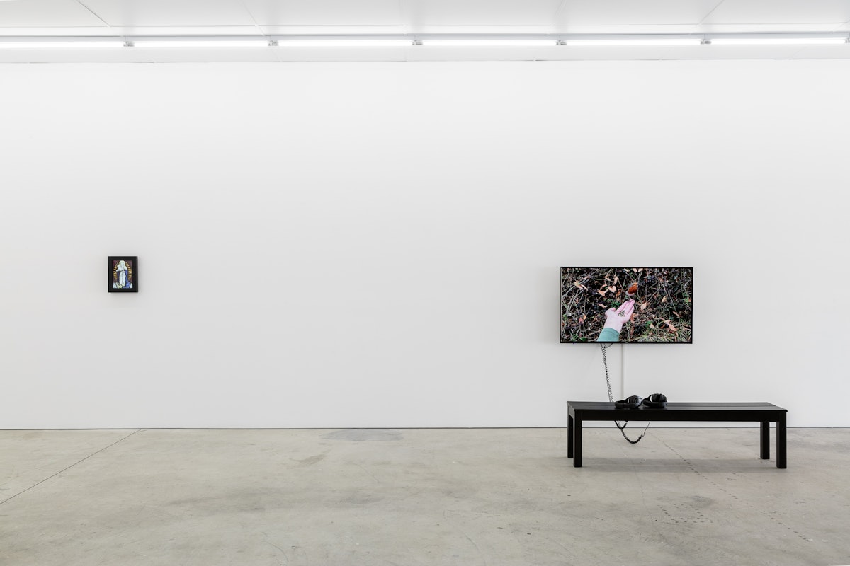 Installation view of Great Movements of Feeling, 2018, curated by Zara Sigglekow, featuring work by Sriwhana Spong at Gertrude Contemporary. Photo: Christo Crocker. 