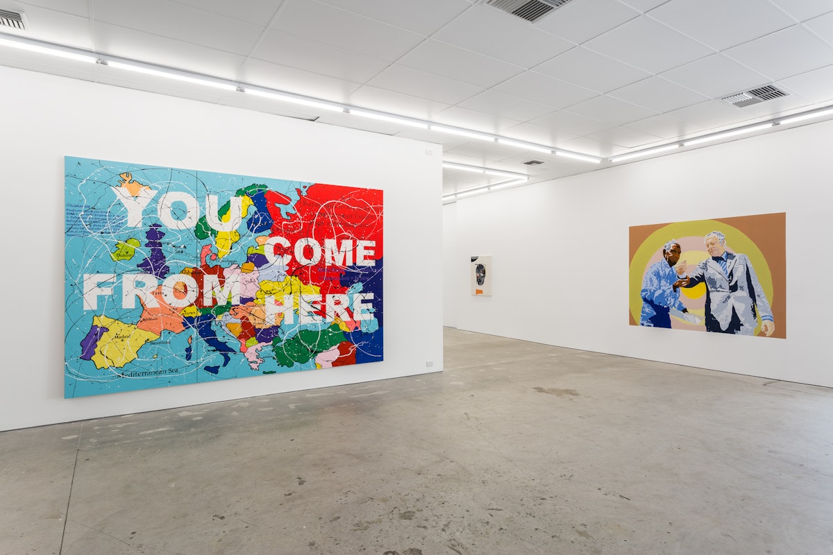 Richard Bell, Dredging up the Past, 2018, installation at Gertrude Contemporary. Photos: Christo Crocker.