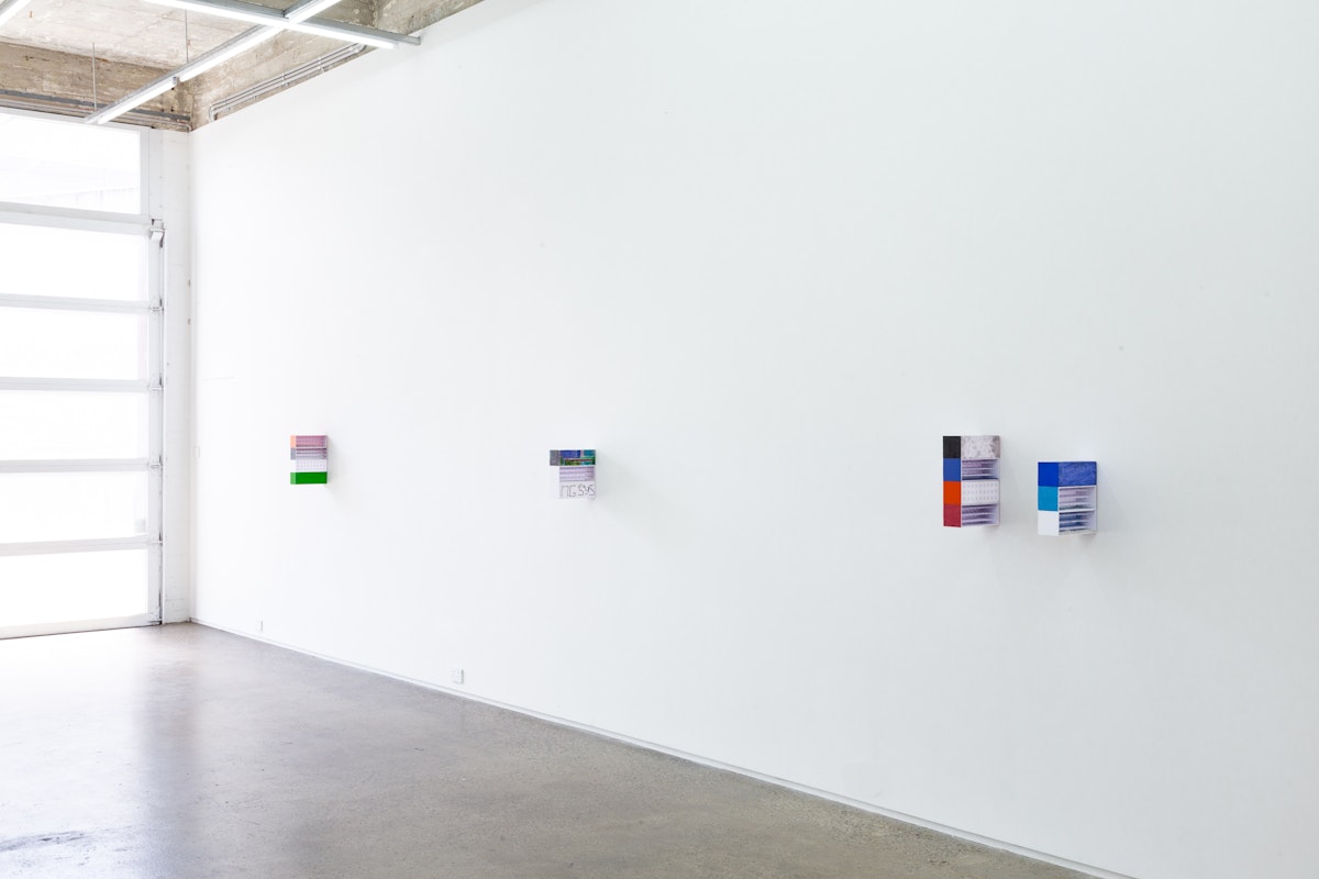 Andre Piguet, kemp, roth, comb, filter, 2018, installation at Gertrude Glasshouse.