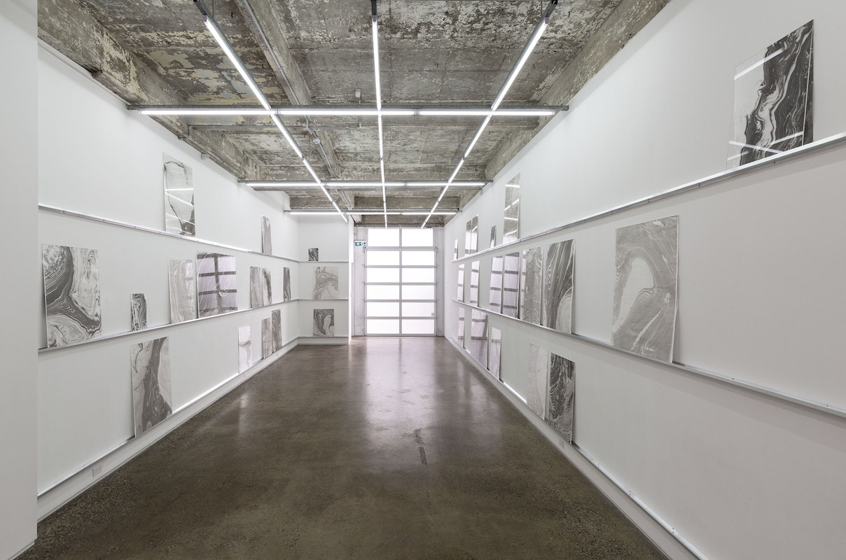 Joseph L. Griffiths, Panta Rhei (Everything Flows), 2019-ongoing, installation at Gertrude Glasshouse. Photo: Christo Crocker.