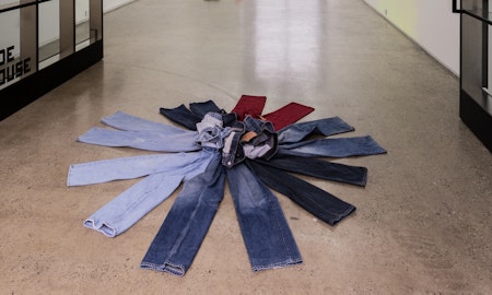 Brooke Babbington, AFFIDAVIT VITO ACCONCI, 2016, installation at Gertrude Glasshouse. Photo: Christo Crocker.