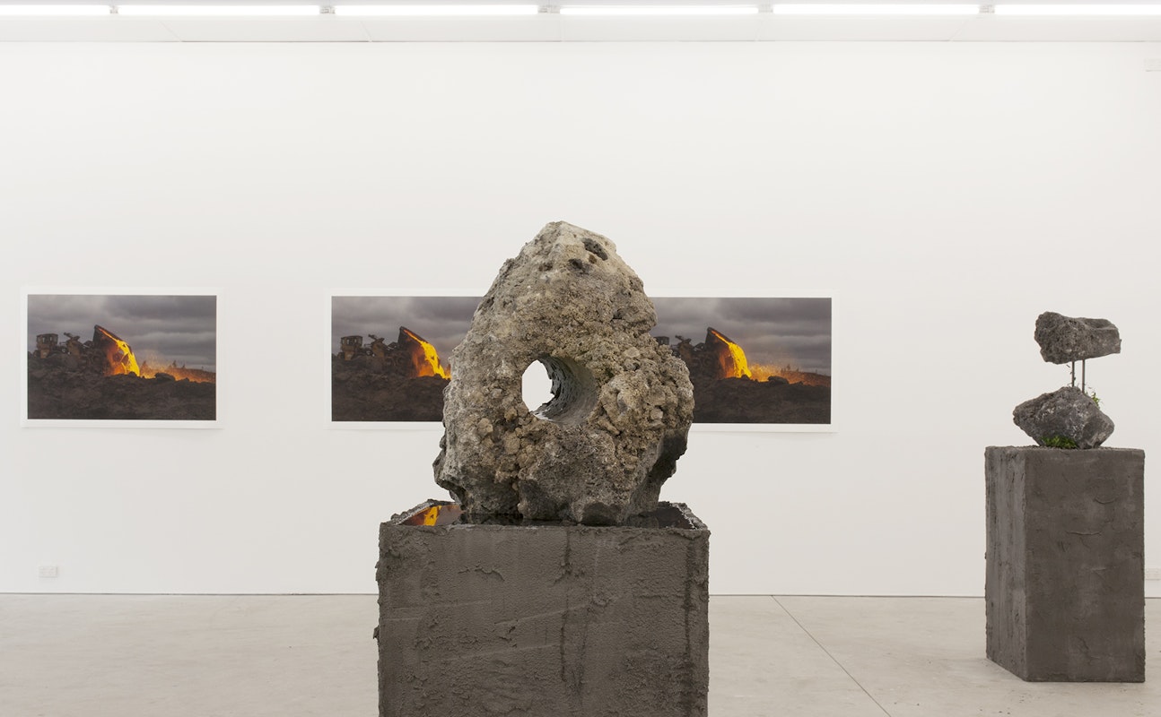 Jamie North, Slag Studies, 2019, installation at Gertrude Contemporary. Photo: Jamie North