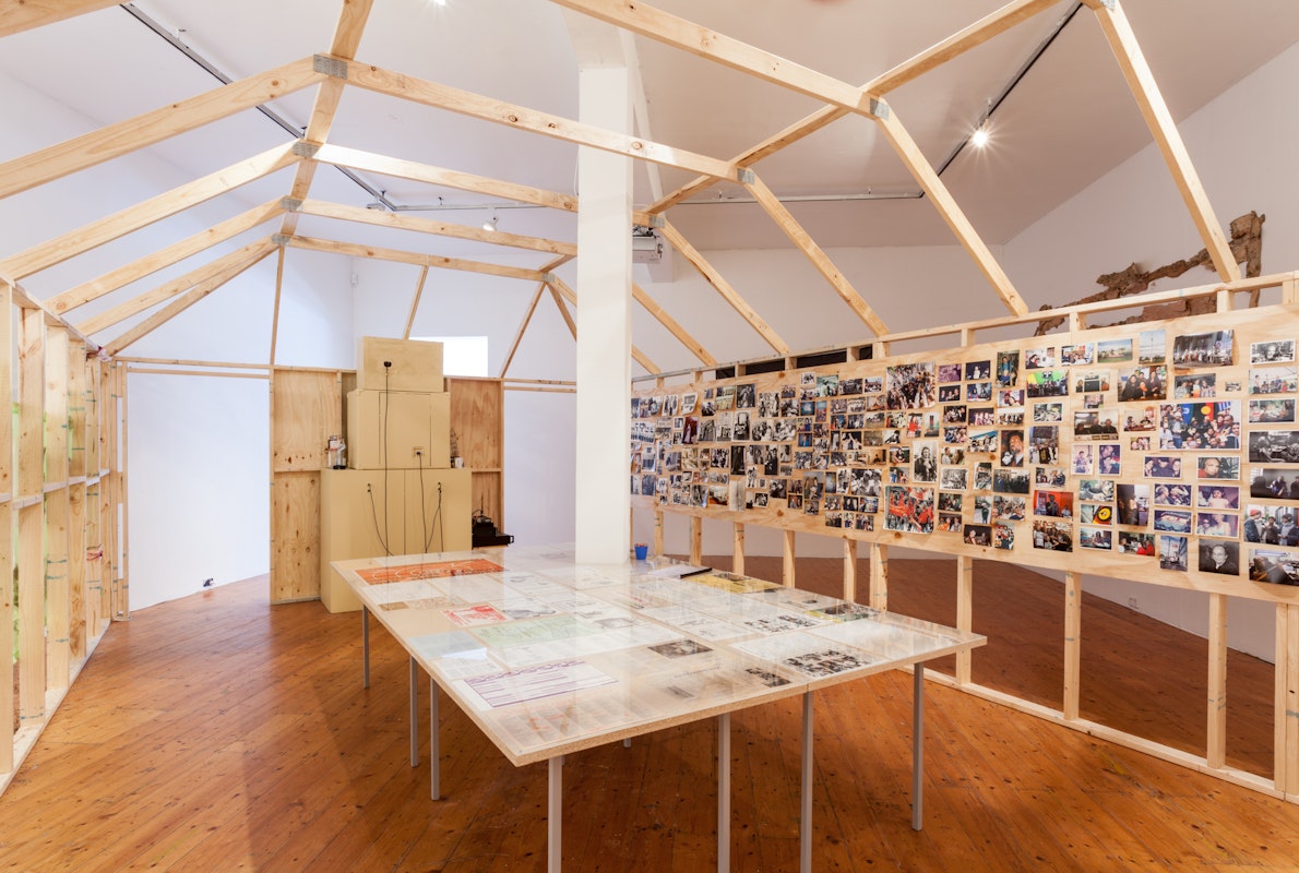 If People Powered Radio: 40 Years of 3CR, 2016, installation at Gertrude Contemporary. Photo: Charlotte Clemens.