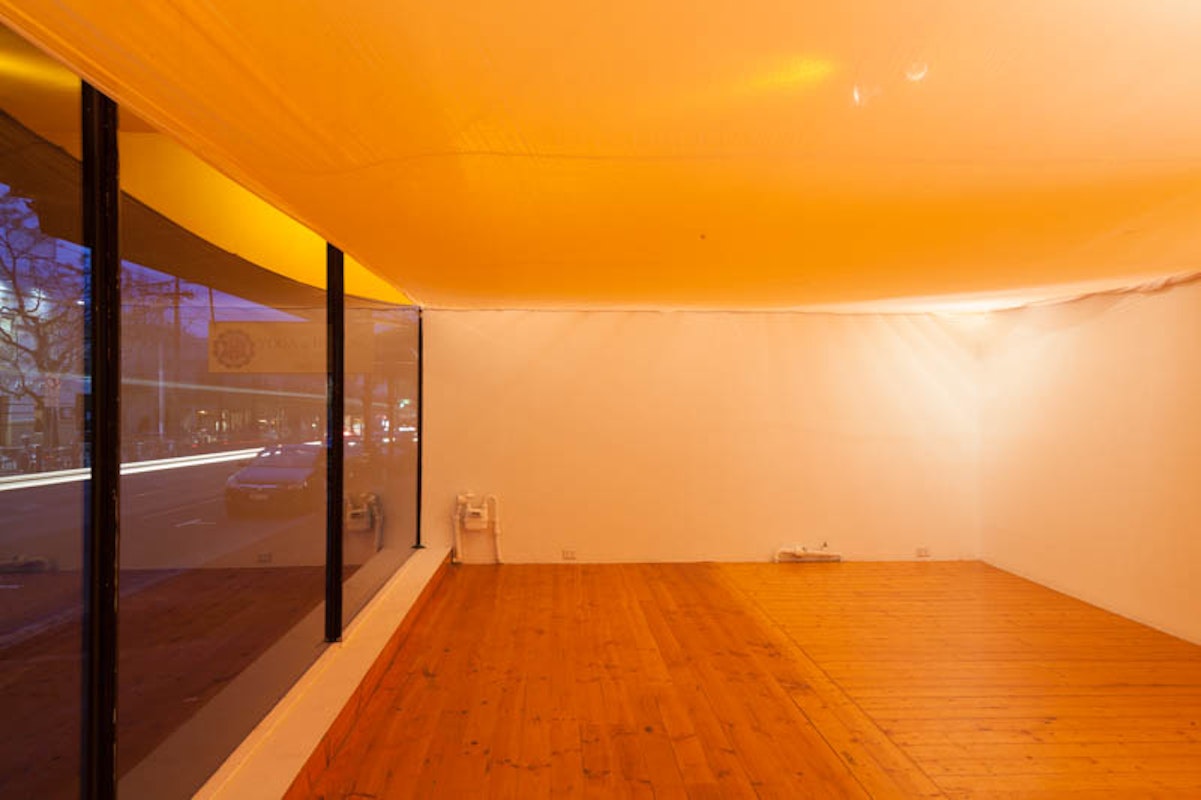 Kate Newby, Always humming, 2015, installation at Gertrude Contemporary. Photo: Christo Crocker.