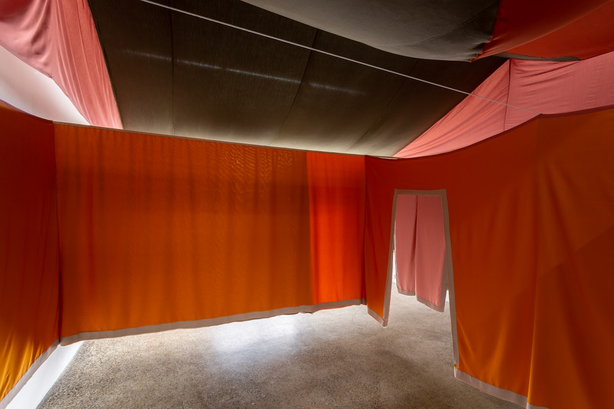 Esther Stewart, The space has been created for something to happen; 1:2, 2019, installation at Gertrude Glasshouse.