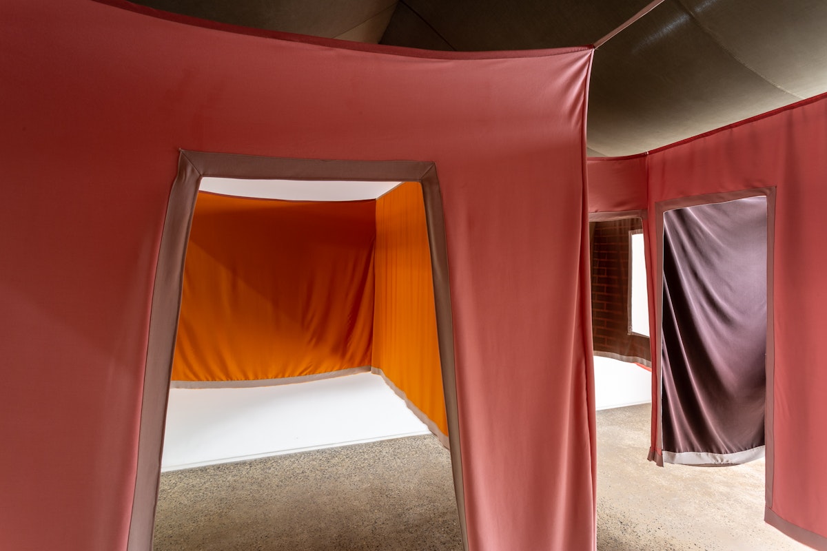 Esther Stewart, The space has been created for something to happen; 1:2, 2019, installation at Gertrude Glasshouse.