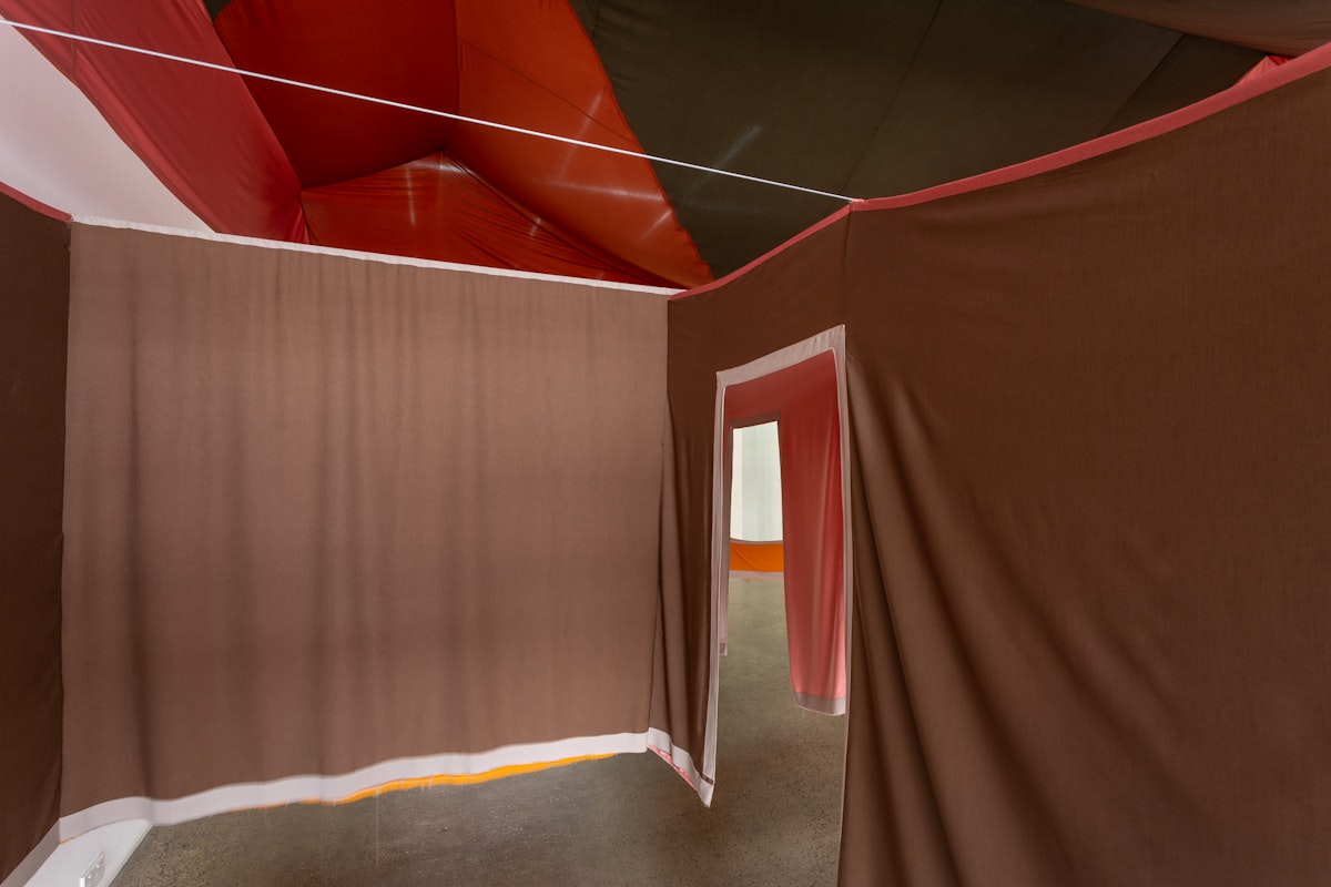 Esther Stewart, The space has been created for something to happen; 1:2, 2019, installation at Gertrude Glasshouse.