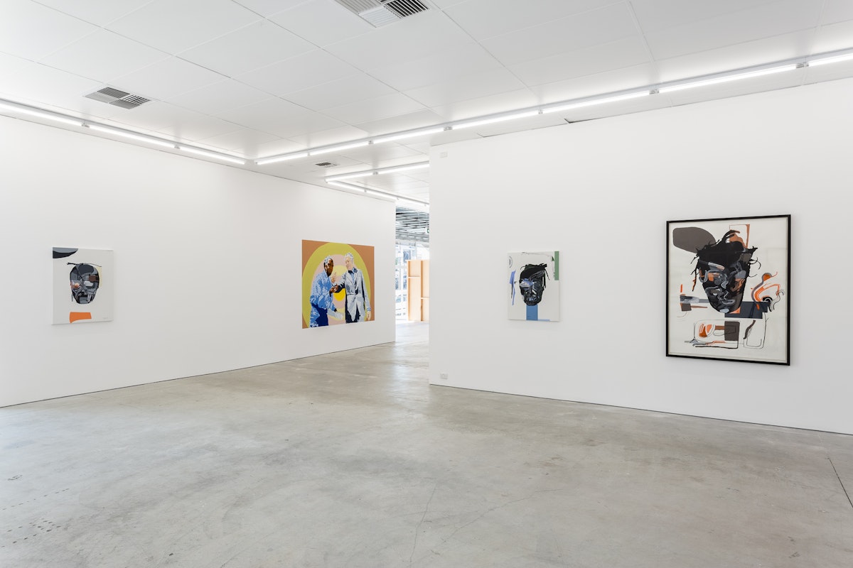 Shane Cotton, Black Hole, 2018, installation at Gertrude Contemporary. Photographer: Christo Crocker.