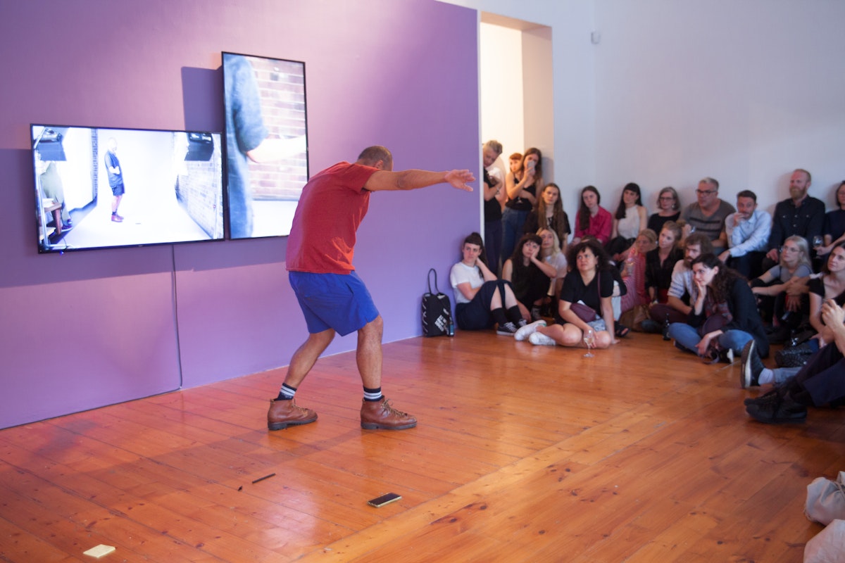 Wrong Solo, 2017, performance at Gertrude Contemporary as part of I am a Branch Floating on a Swollen River After the Rain. Photo: David Gardeazabal. 