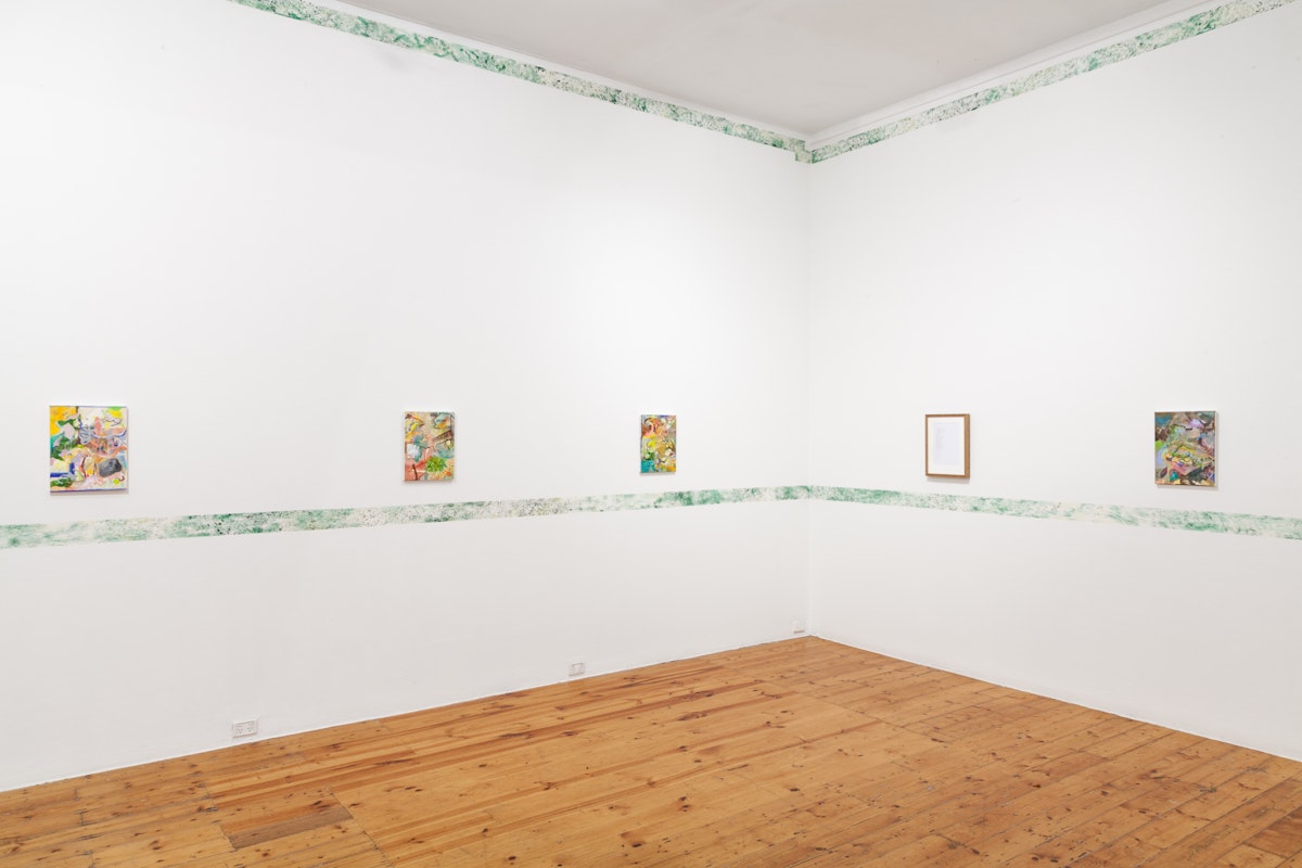 Installation view of Actually Energy Help Light, 2015, by David Egan at 200 Gertrude Street