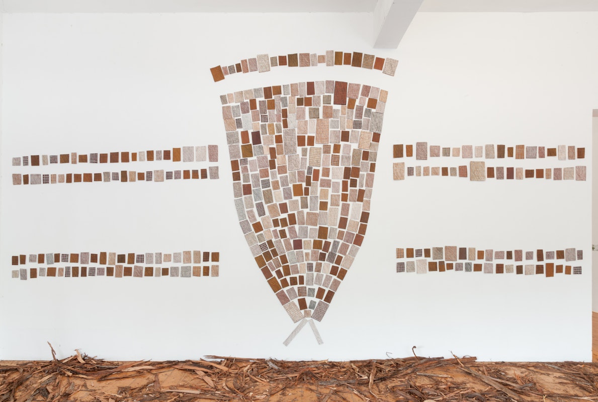 Marrnyula Mununggurr, Ganybu, 2015, installation at Gertrude Contemporary.