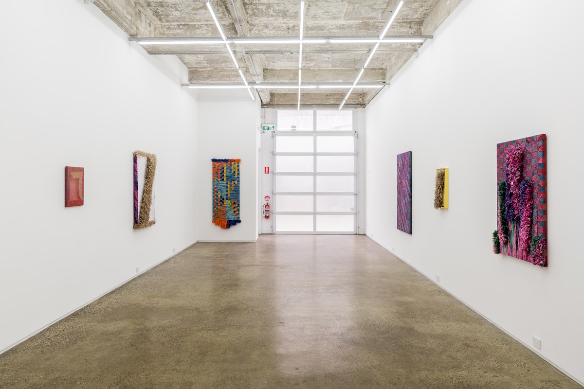 Sam Martin, 2017, installation view at Gertrude Glasshouse. Photo: Christo Crocker.