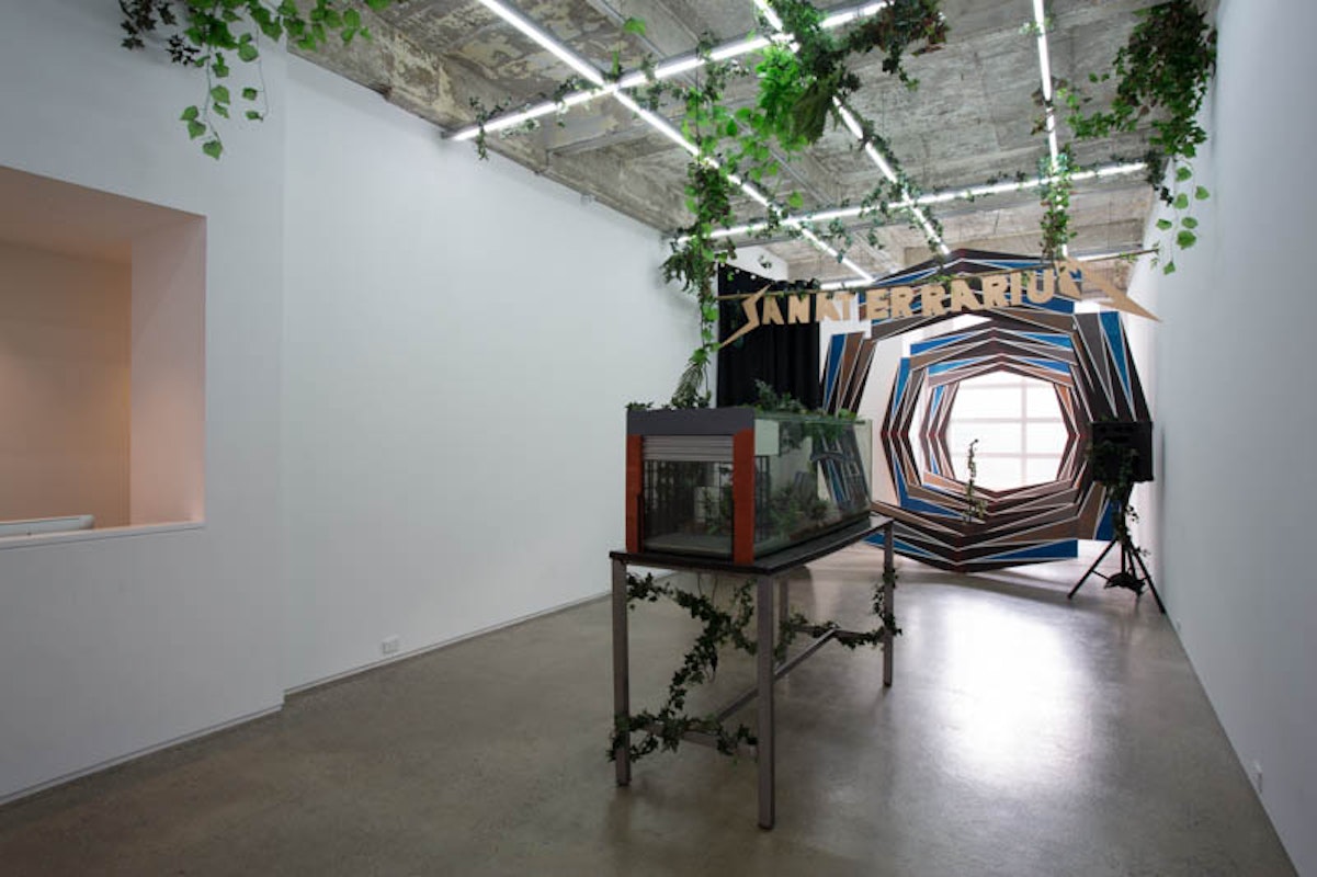 Eric Demetriou, 2017, installation view at Gertrude Glasshouse. Photo: Christo Crocker.