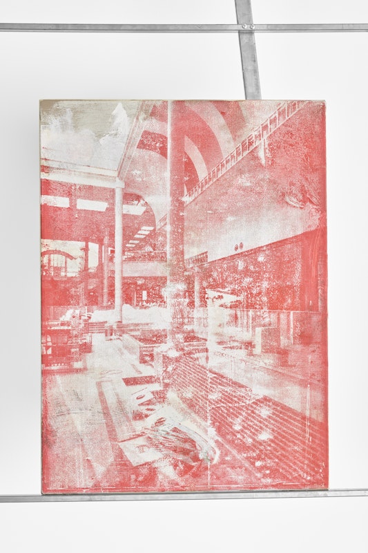 Ry Haskings, knitlock hoarders sentinel, 2017, installation at Gertrude Glasshouse. Photo: Mathew Stanton.