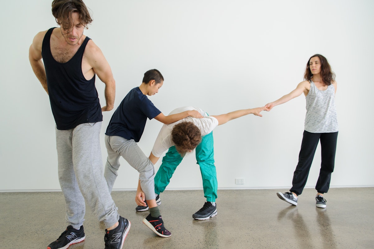 Shelley Lasica, The Design Plot, 2017, performance at Gertrude Glasshouse. Photo: Sarah Walker.