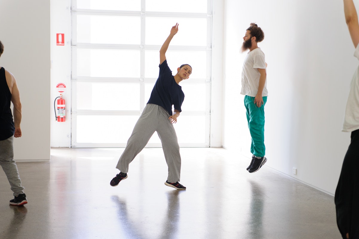 Shelley Lasica, The Design Plot, 2017, performance at Gertrude Glasshouse. Photo: Sarah Walker.