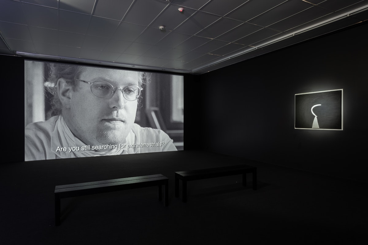 Installation view of Zzzzz: Sleep, Somnambulism, Madness, 2018, curated by Mark Feary, featuring work by Javier Telléz and Mabel Juli at Gertrude Contemporary. Photo: Christo Crocker.