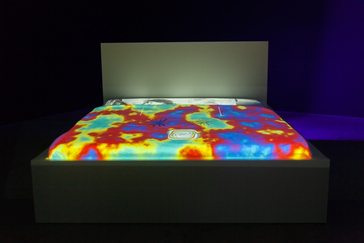 Chicks on Speed, Sleep Symphony, 2015, presented as part of Zzzzz: Sleep, Somnambulism, Madness, 2018, curated by Mark Feary, at Gertrude Contemporary. Photo: Christo Crocker.