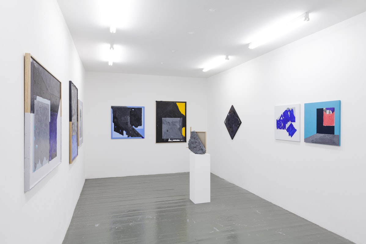 Installation view of Collapsing View, 2014, featuring work by Sean Bailey, at 200 Gertrude St. Photo: Christo Crocker.