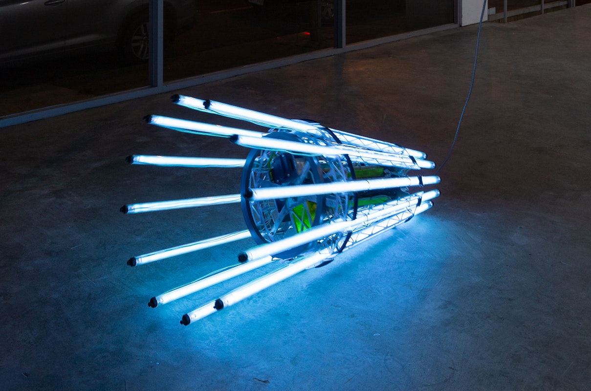 Michael Candy, Azimuth, 2021, presented as part of Octopus 21: On Fire at Gertrude Contemporary. Photo: Christian Capurro.