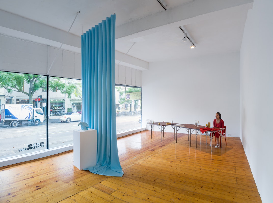 Why Not Walk Backward?, Curated by Brooke Babington and Liang Luscombe, 2014, Installation View, Photography by Christo Crocker