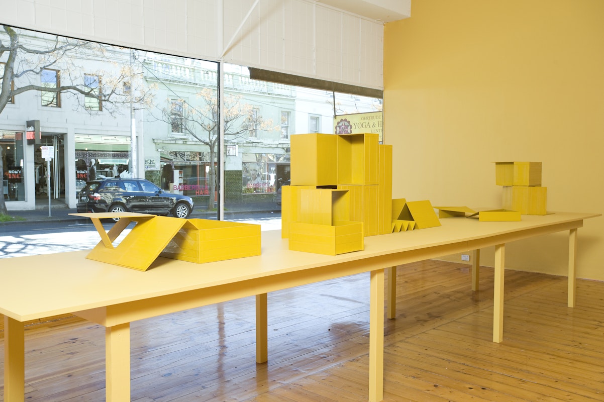 Irregular Hexagon, 2012, installation at Gertrude Contemporary.