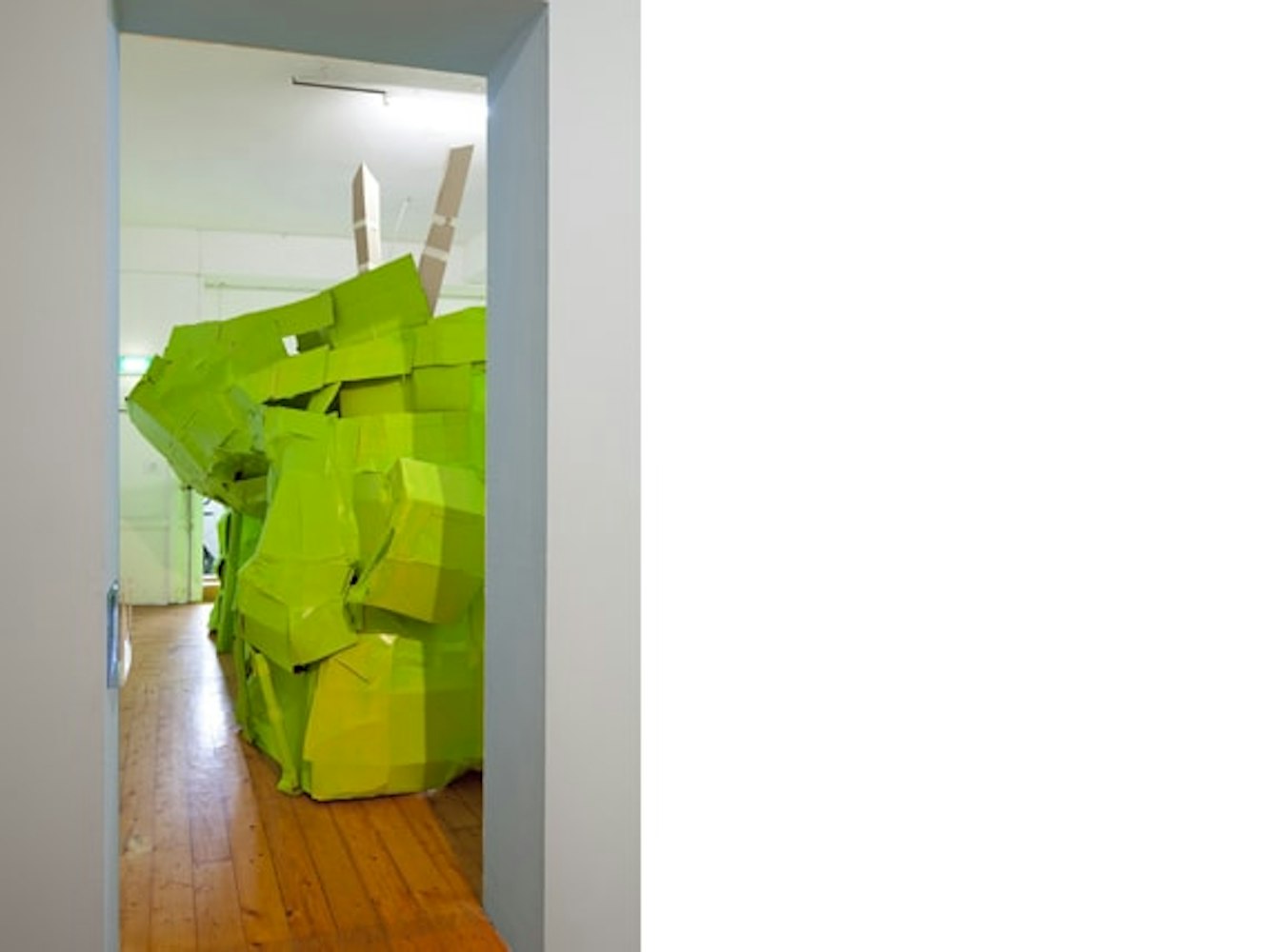 Catching Trucks, 2011, installation at Gertrude Contemporary. Image courtesy of the Gertrude Contemporary archives.