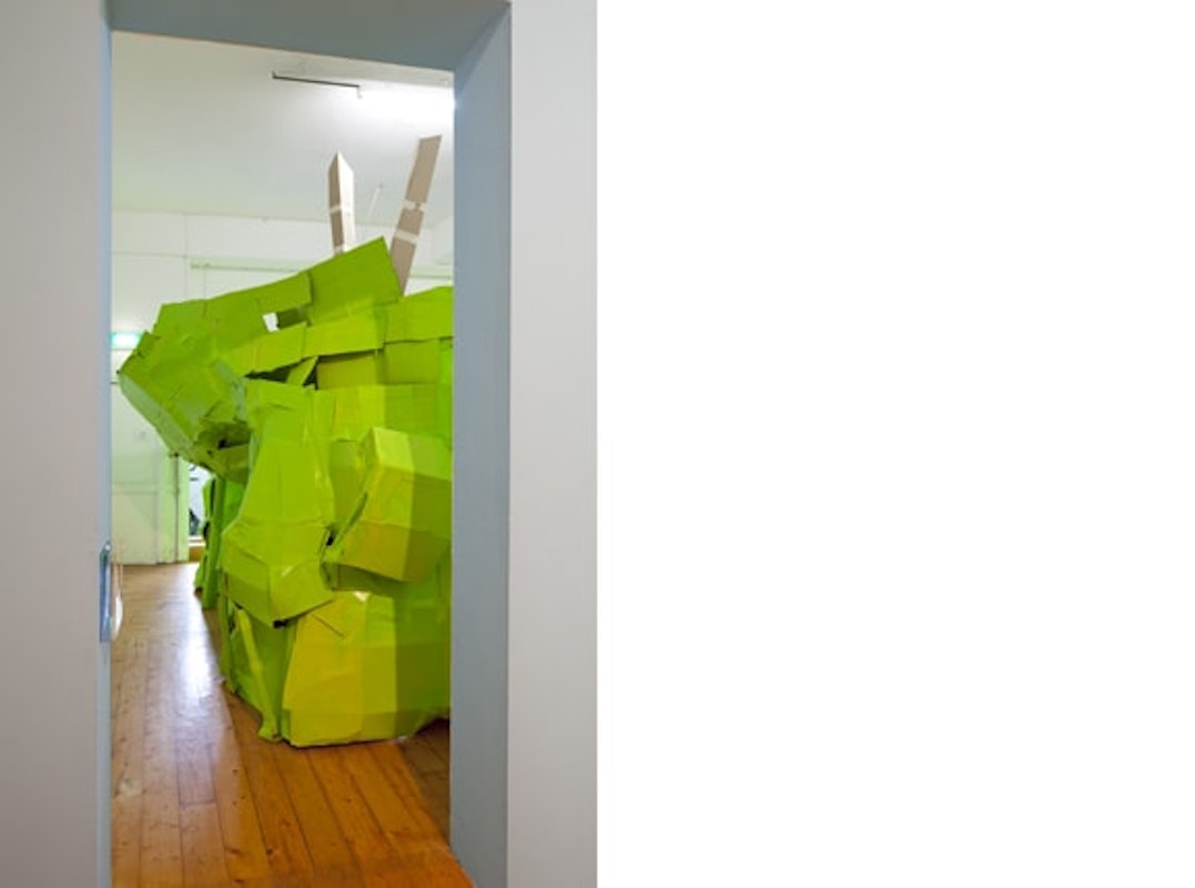 Catching Trucks, 2011, installation at Gertrude Contemporary. Image courtesy of the Gertrude Contemporary archives.