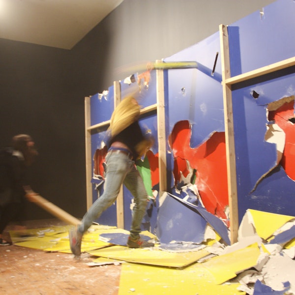 Installation view of Always Moving (A performance laboratory in several parts) at Gertrude Contemporary, 2010.