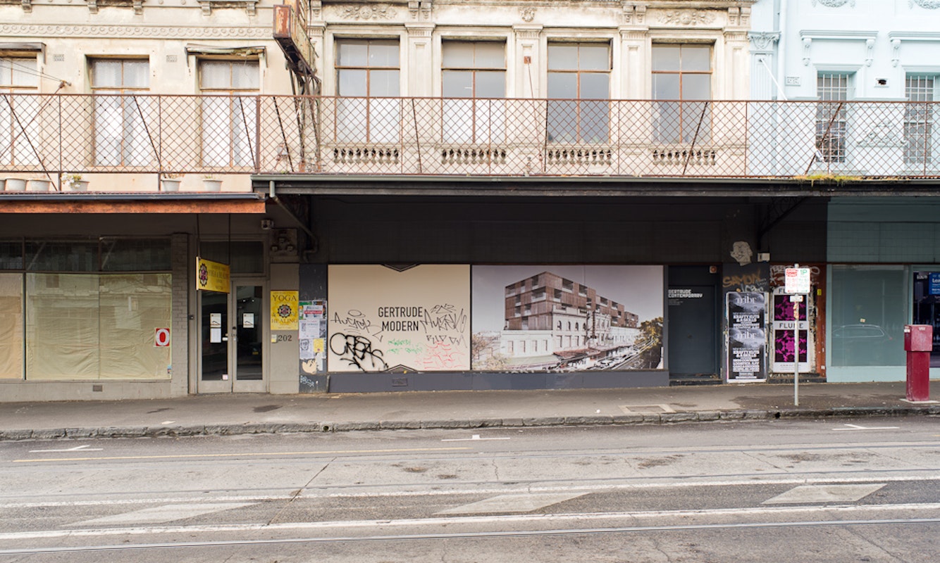 City Within the City, 2012, installation at Gertrude Contemporary. Image courtesy of the Gertrude Contemporary archives.