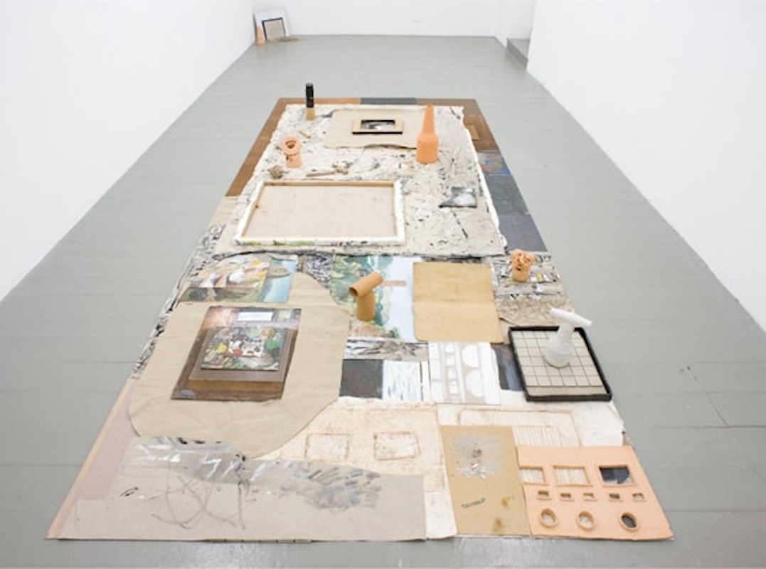 Jake Walker, Painting and Relief, 2012, installation at Gertrude Contemporary. Image courtesy of the Gertrude Contemporary archives.