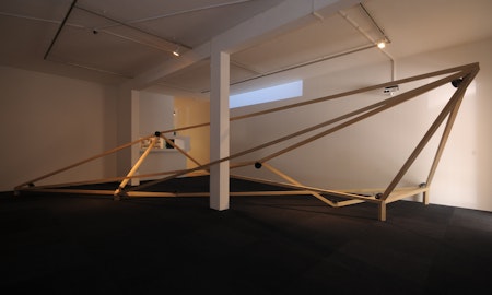 Geoff Robinson, North. At the junction of Inwood Hill Park New York and Jokulsarlon Southeast Iceland , February - May 2008, Gertrude Contemporary, 2009. Photo: John Brash