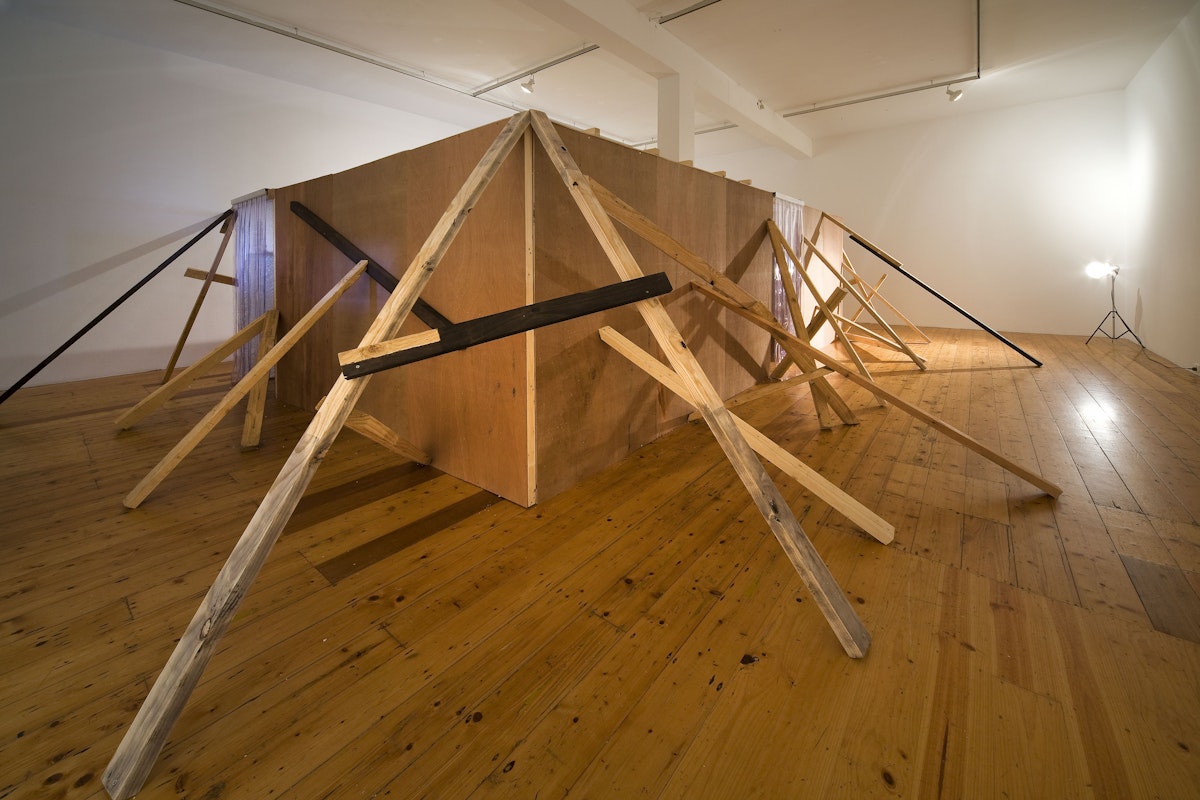 Nicolas Fenouillat, Alternative2Antipode, 2008, installation at Gertrude Contemporary. Image courtesy of the Gertrude Contemporary archives.