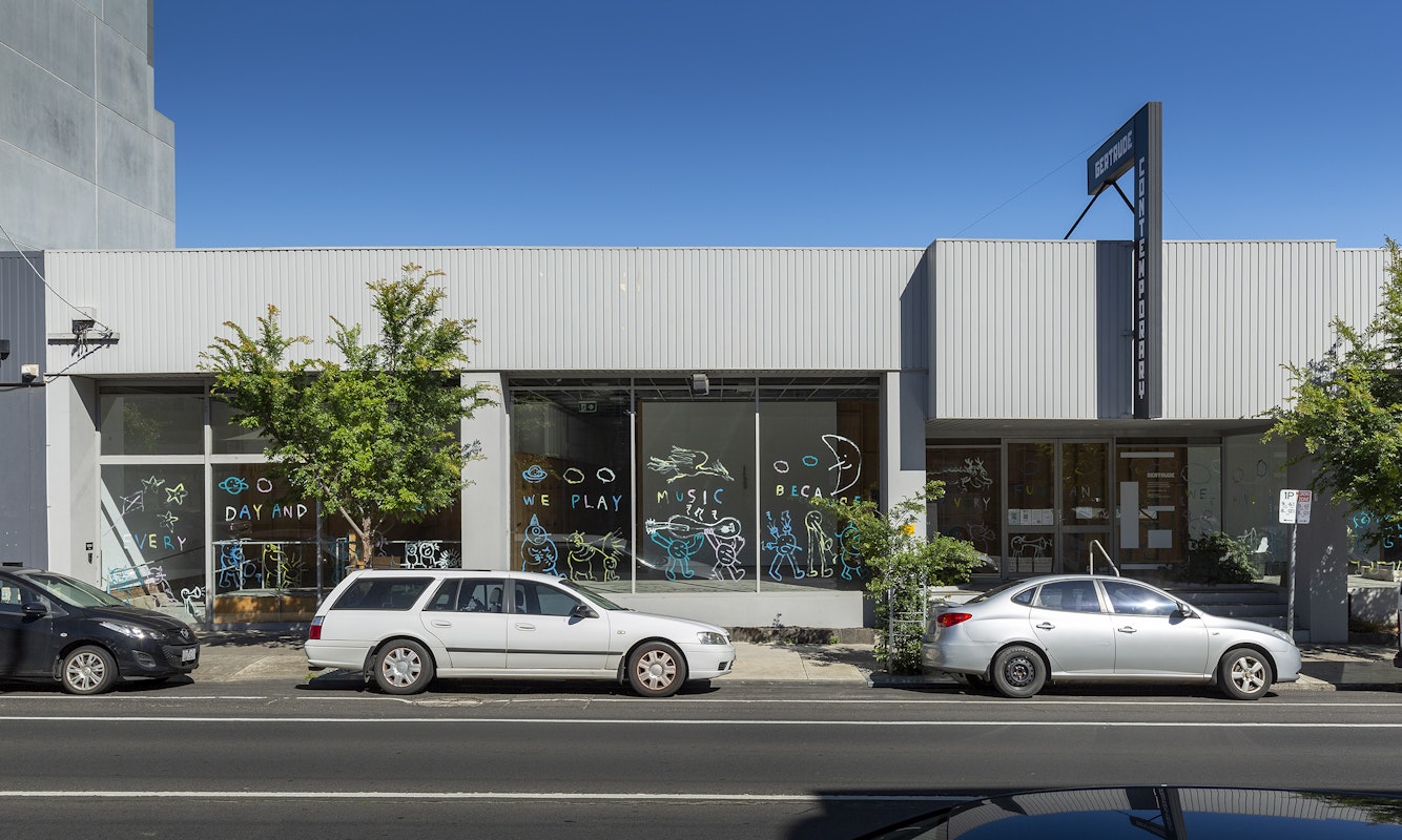 Jason Phu, some demons strolling around playing music all day and night because they have nothing better to do and it is very fun, at Gertrude Contemporary. Photography by Christian Capurro.