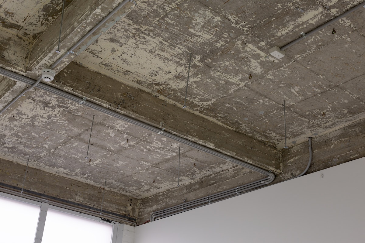 Installation image of Justin Balmain's exhibition 31 Days without Light at Gertrude Glasshouse. Photo: Christian Capurro.