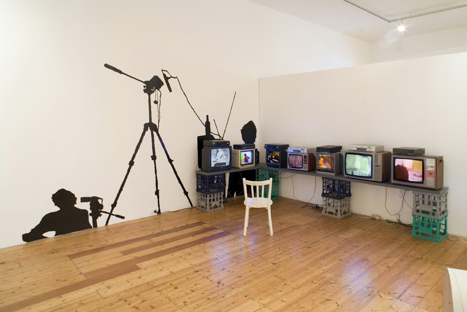 Installation view of 'We Are Hidden And We Can See You, We Are Hidden And You Can See Us' at 200 Gertrude Street 
