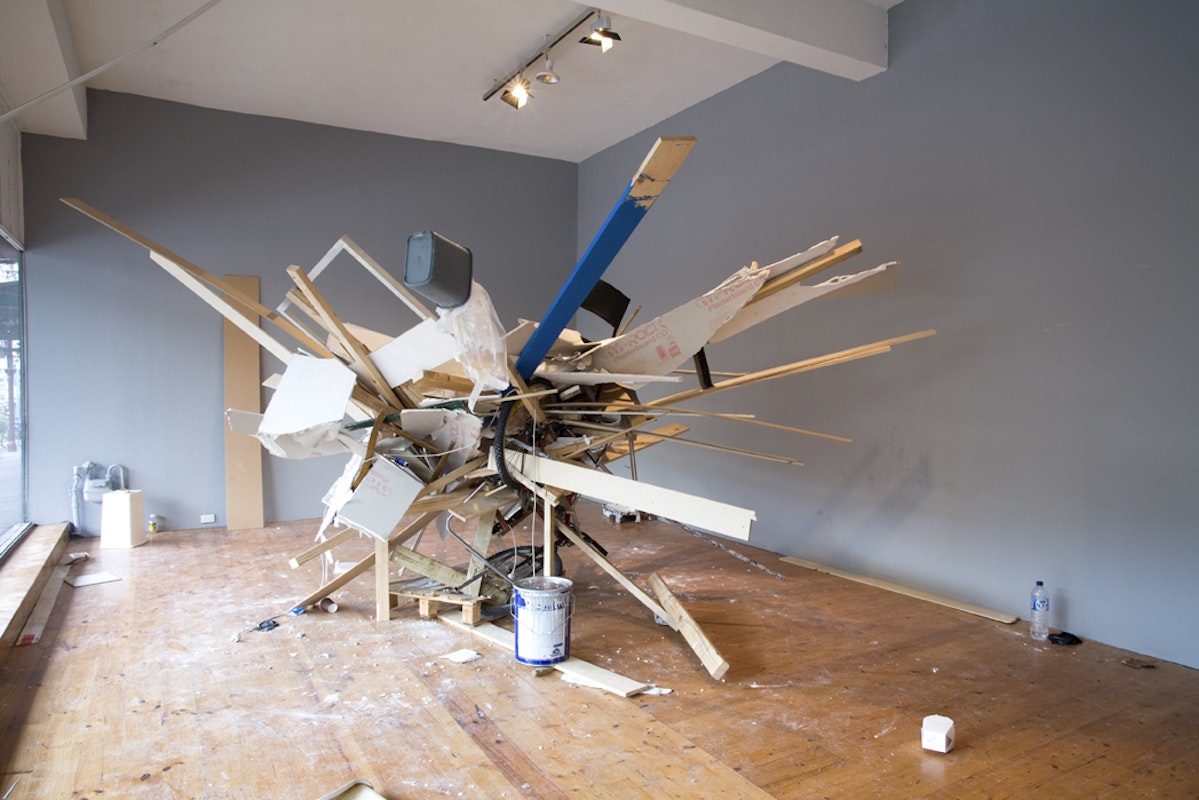 Installation view of Ardi Gunwan, 'The Super Light' at 200 Gertrude Street