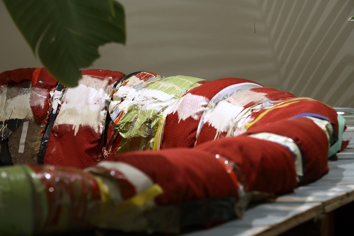 Installation view of Jensen Tjhung, 'Unsunken Lounge' at 200 Gertrude Street