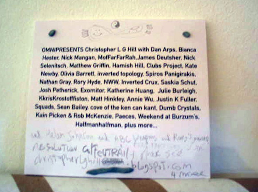 Installation view of Christopher L.G. Hill, 'Omnipresents', at 200 Gertrude St