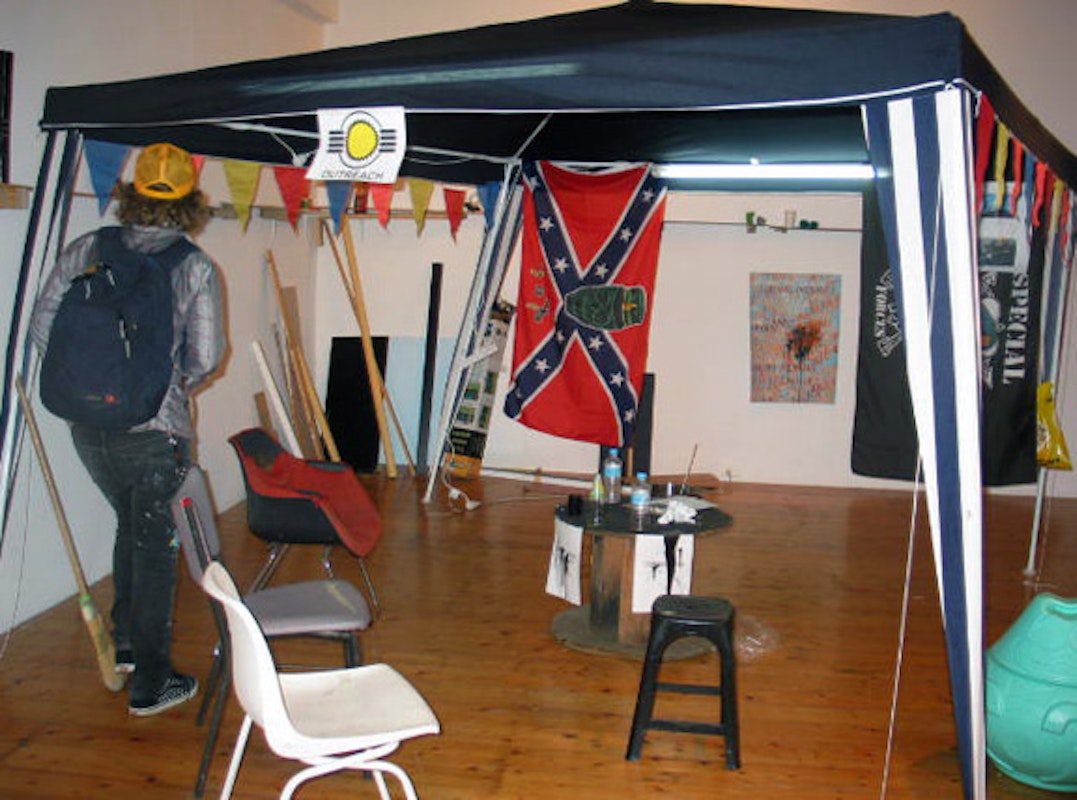 Installation view of Christopher L.G. Hill, 'Omnipresents', at 200 Gertrude St