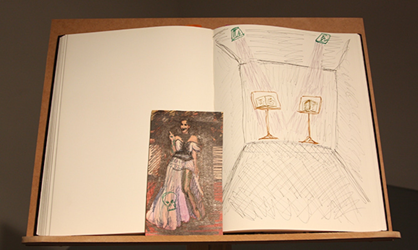 Installation view of DAMP, 'Book of Shadows' at Studio 12