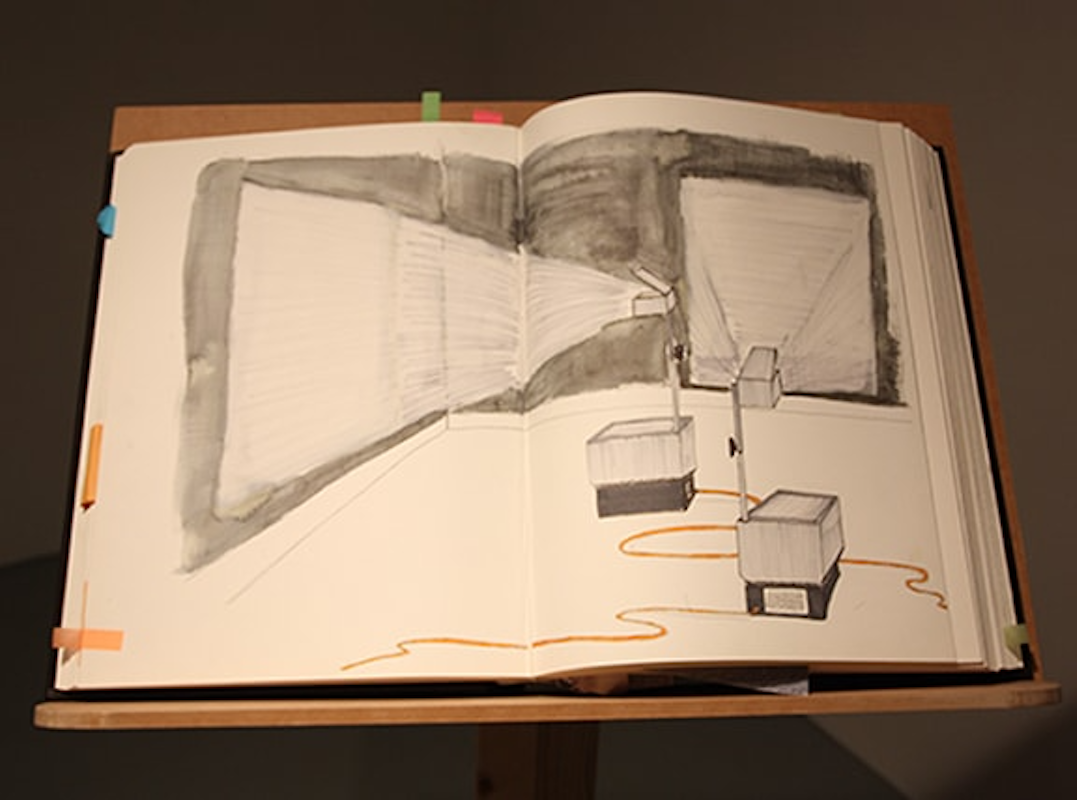 Installation view of DAMP, 'Book of Shadows' at Studio 12