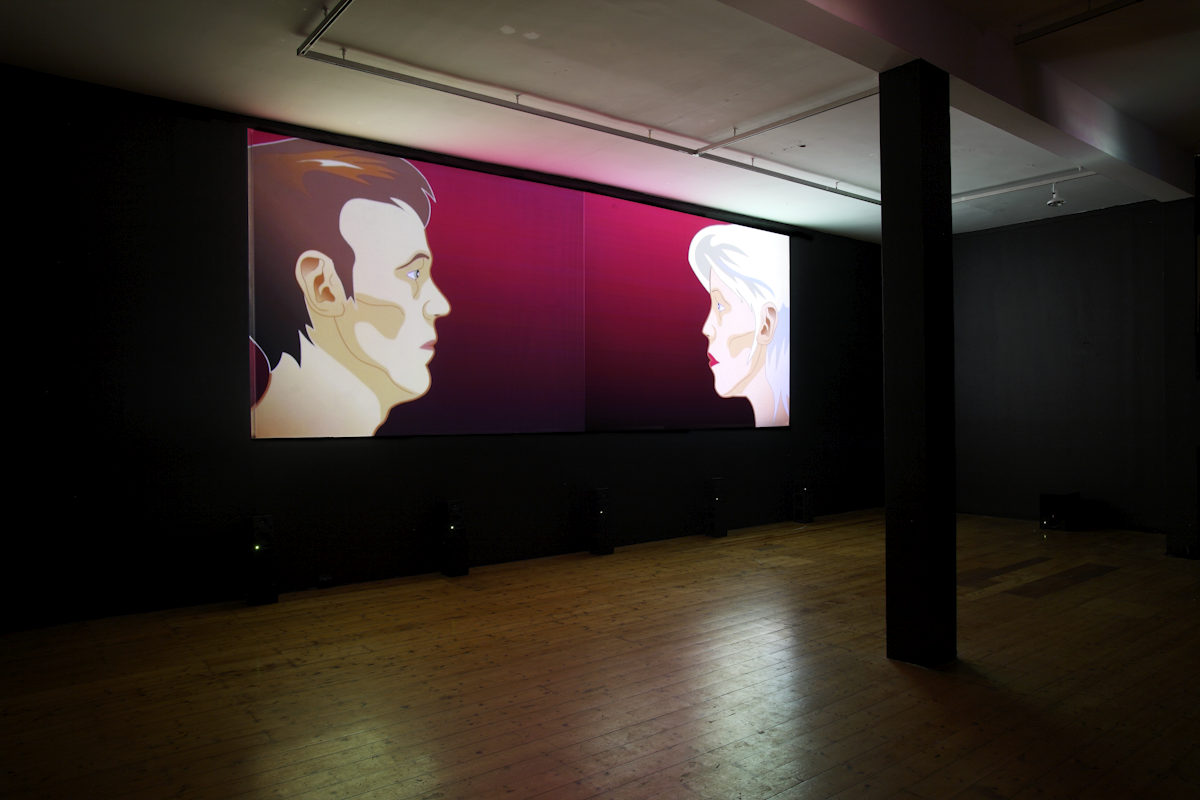 Installation view of Phillip Brophy 'VOX' at 200 Gertrude Street 