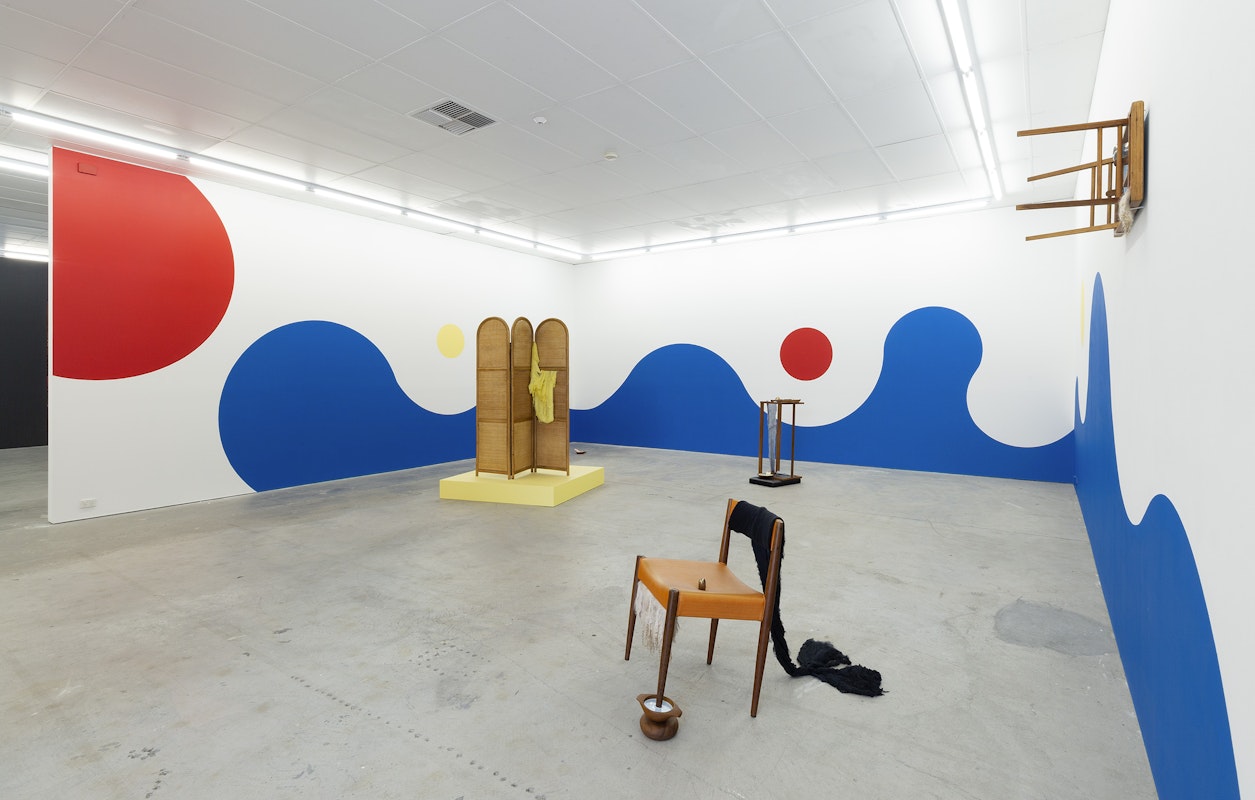 Installation view of Vittoria Di Stefano's solo exhibition The Palace at 4pm at Gertrude Contemporary in 2022. Image: Christian Capurro.