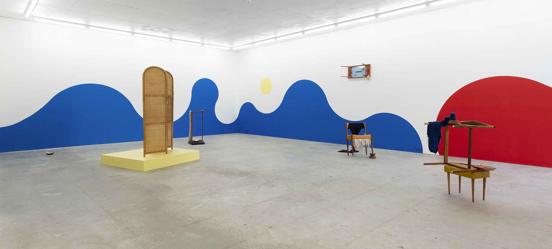 Installation view of Vittoria Di Stefano's solo exhibition The Palace at 4pm at Gertrude Contemporary in 2022. Image: Christian Capurro.