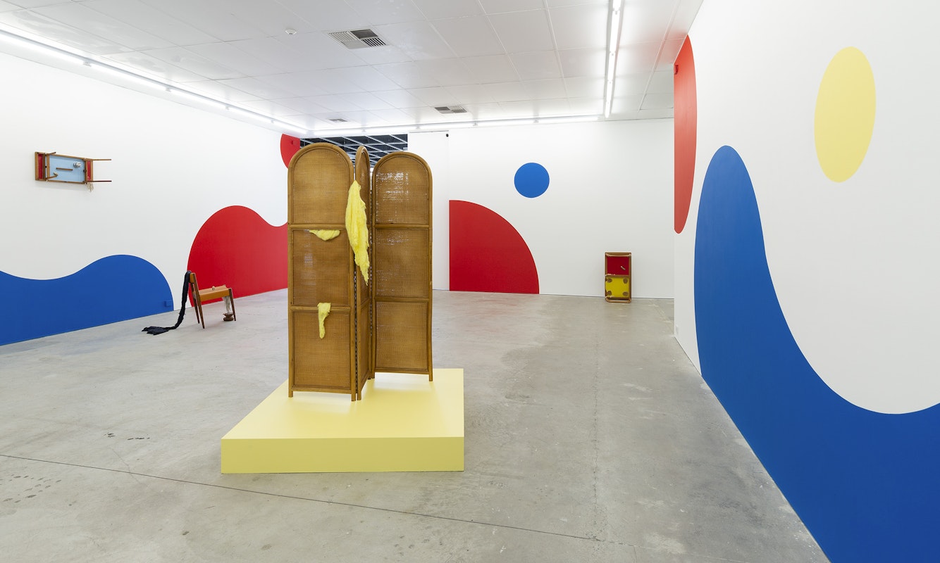 Installation view of Vittoria Di Stefano's solo exhibition The Palace at 4pm at Gertrude Contemporary in 2022. Image: Christian Capurro.