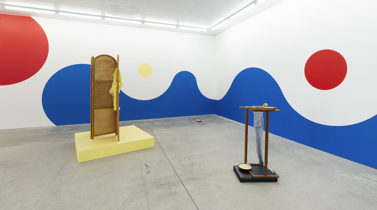 Installation view of Vittoria Di Stefano's solo exhibition The Palace at 4pm at Gertrude Contemporary in 2022. Image: Christian Capurro.