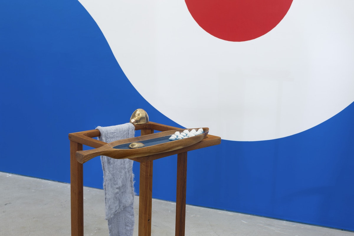 Installation view of Vittoria Di Stefano's solo exhibition The Palace at 4pm at Gertrude Contemporary in 2022. Image: Christian Capurro.