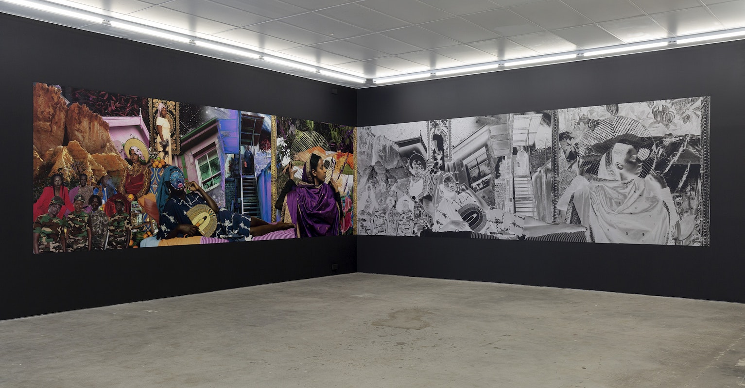 Installation view of Atong Atem's Everything in Remission at Gertrude Contemporary in 2022. Image: Christian Capurro. 