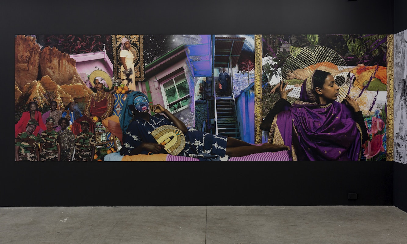 Installation view of Atong Atem's Everything in Remission at Gertrude Contemporary in 2022. Image: Christian Capurro. 